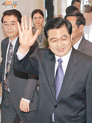 胡錦濤將於七月一日來港，為第四屆特區政府主持監誓儀式。