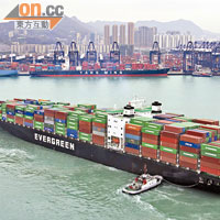 本港首季整體貨物出口下跌百分之五點七，拖累本港經濟增長放緩。