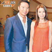 觀瀾湖集團副主席朱鼎耀（左）都同太太出席首映禮。