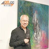 楊素珊環保畫展<BR>設計大師靳埭強樂見藝壇新人輩出。