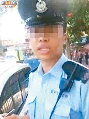 互聯網近日熱播一段警員被指「襟住黎抄」的短片。