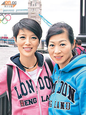 無綫主持陳芷菁、韓毓霞昨日抵達倫敦作準備。