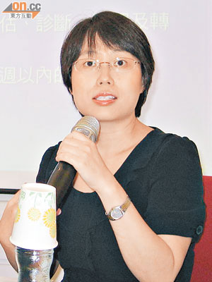 王靜妍表示，孕婦在懷孕初期認識胎兒成長過程，有助準備迎接小生命。