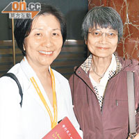 梁慶儀（左）同余黎青萍都認為有必要學好英文。