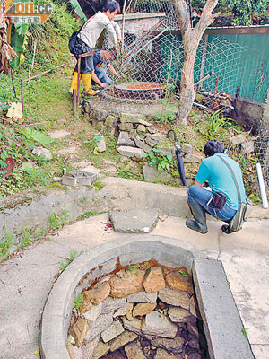 攸潭美村民指高鐵工程令村內水井乾涸，專家研究後認為豎井對鄰近的水井確有影響。（資料圖片）