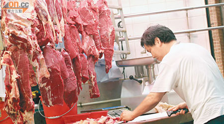 本港牛肉零售價近期不斷增升。（霍振鋒攝）