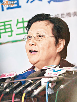 范徐麗泰認為，市民不應每發生一件事，便要求官員辭職下台。(胡家豪攝)