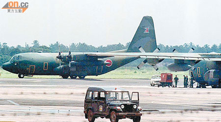 傳中國戰機跟蹤美方C130運輸機。圖為同型號日方運輸機。