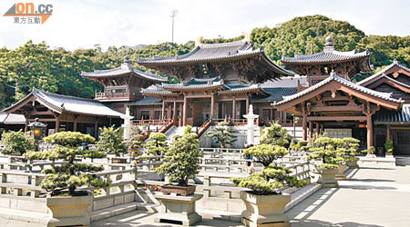 志蓮淨苑保留了唐式古建築的風格。（資料圖片）