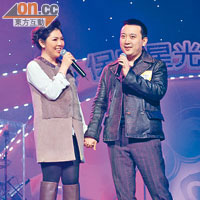 前仁濟主席李文斌（右）同太太李何芷韻（左）合唱一曲《你最珍貴》，默契十足。