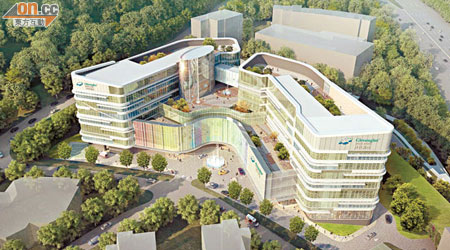港怡醫院位於黃竹坑南風徑，預計最快二○一六年底啟用。