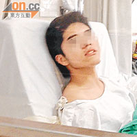 死黨<BR>涉案的阿天在醫院被問及有否斬人時表現冷靜。