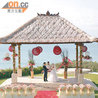 峇里島曾獲選為十大最佳結婚地點，唔少名人都愛到此締結姻緣。（資料圖片）