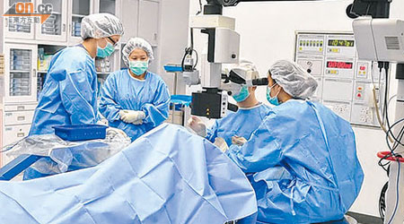 九龍東醫院聯網內的將軍澳醫院，主要負責簡單的白內障手術。（受訪者提供）