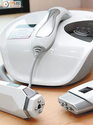 家用射頻美容機，加熱度數有別於專業射頻儀器。