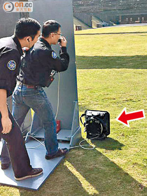 香港警方早前亦購入多部音波炮（箭嘴示），但堅稱不是用於對付示威者。（資料圖片）