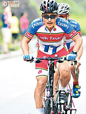 曹姓傷者曾參加單車公開賽獲取佳績。
