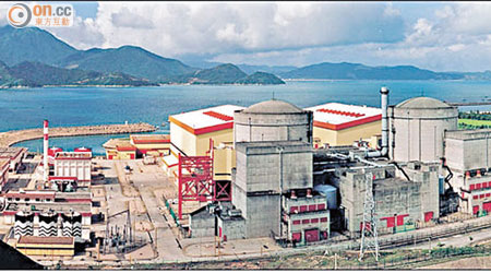 福島核事故發生後，核電安全備受關注。圖為大亞灣核電廠。（資料圖片）
