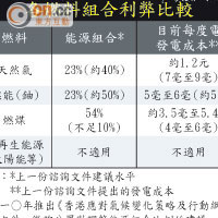 各燃料組合利弊比較