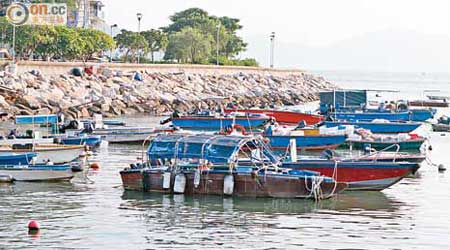 坪洲碼頭一帶停泊不少快艇，漁民近期已加強防盜裝置。