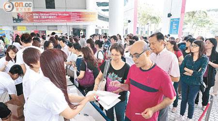 逾三千名家長昨出席科大首次舉辦的大型家長日。（陳章存攝）