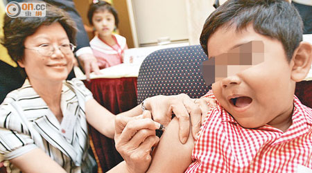 兒童接種流感疫苗，有助預防流感。（資料圖片）