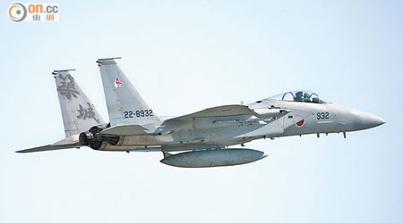 日本曾多次出動F15J戰機在東海上空攔截中方飛機。