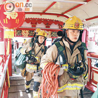 珍寶海鮮舫廚房小火，消防員到場時已被救熄。（許錦雄攝）