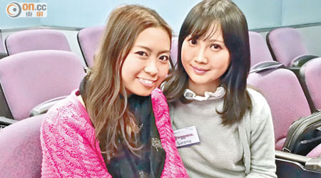 抗癌鬥士王珈曦（左）與李明蔚均愛化妝扮靚，認為可以提升個人自信心。（潘嘉寶攝）