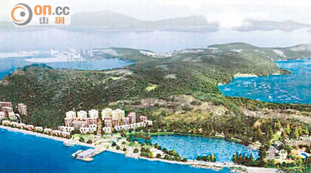 南丫島將變天成為集旅遊、康樂活動及住屋於一身的綜合發展區。（電腦模擬圖）
