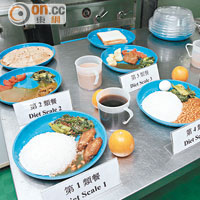 赤柱監獄為囚犯提供四款唔同飲食文化嘅用餐。