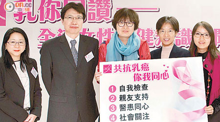 香港乳癌研究組調查發現，近半數受訪婦女自認患乳癌風險低，部分人更認為自己「零風險」。
