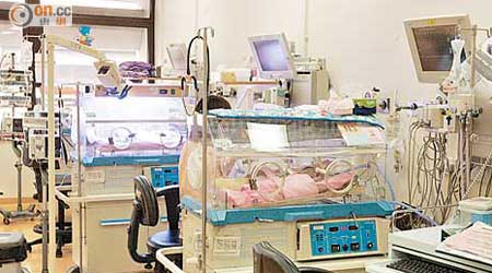 公立醫院新生嬰兒深切治療病床使用長期達百分百。