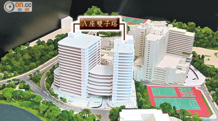聯合醫院將興建的廿二層高雙子塔。（聯合醫院提供）