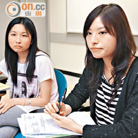 劉兆萱（左）及林蕙詩透過網絡遊戲，接觸逾千名隱青。