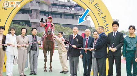 許仕仁（箭嘴示）過去也花了不少金錢在馬匹身上。（資料圖片）