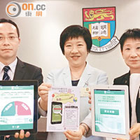 港大推出智能手機程式，助市民評估糖尿病。（張美蘭攝）