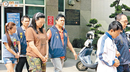 台灣當局拘捕二十一名涉案人士。