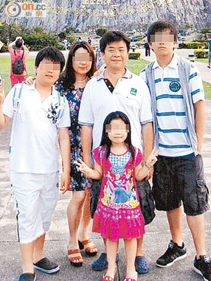連家一家感情深厚，連父生前希望與家人去台灣旅遊。（受訪者提供）
