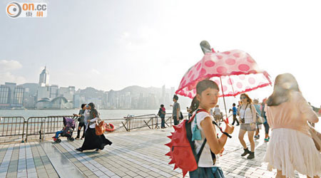天文台預料，本港未來兩、三天短暫時間有陽光。