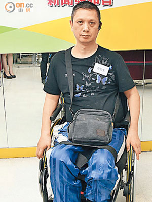 黃先生指商場殘廁經常上鎖，殘疾人士難使用。