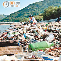 海洋垃圾影響海洋生態，甚至損害人類健康。