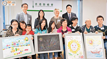 香港防癌會舉辦表達藝術治療工作坊，讓病友積極面對疾病。（曾愷欣攝）