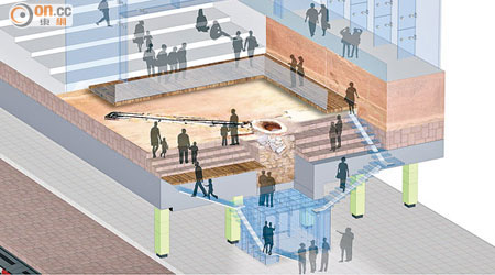 民間方案以樓梯連接地面、古蹟及大堂，冀打造獨一無二的土瓜灣站。