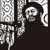 《查理周刊》最近上載一幅諷刺IS領袖巴格達迪的漫畫。（互聯網圖片）