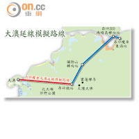 大澳延線模擬路線