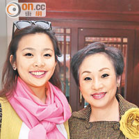 林李婉冰（右）同女兒林嘉寶齊齊出席活動。（徐家浩攝）