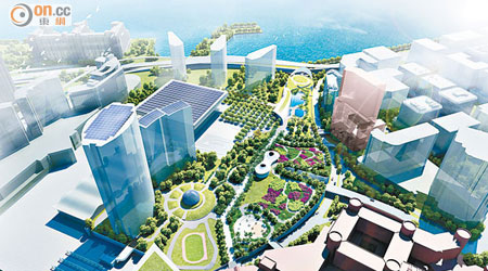 理大建議由政府斥資五十億元於紅隧收費廣場上興建綠化平台。