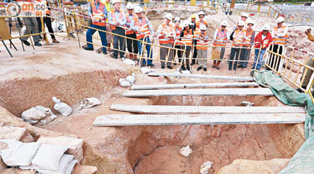 沙中線土瓜灣站的考古工作令工程滯後十一個月。（資料圖片）