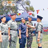 不同年代水警制服（黃子源攝）